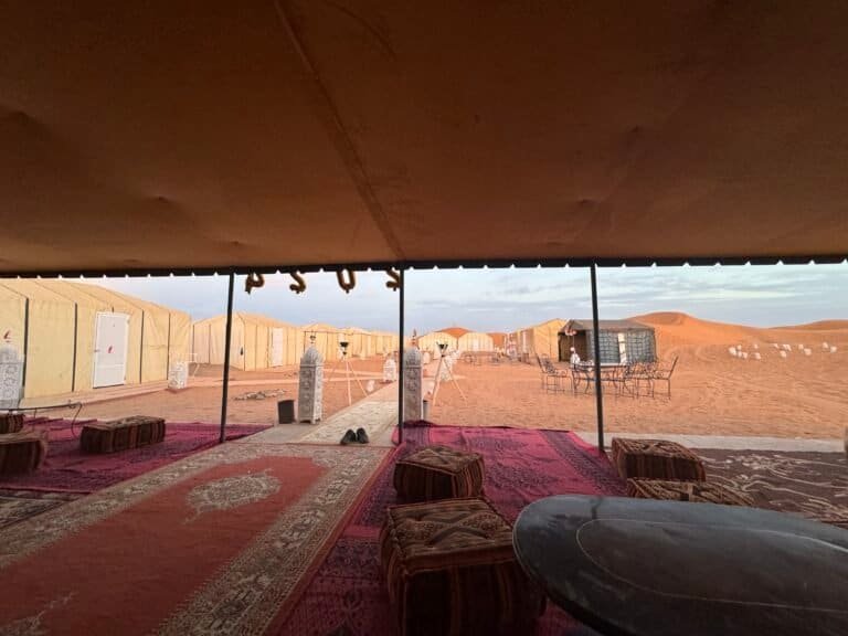 Desert camp in the Sahara near Merzouga, Morocco